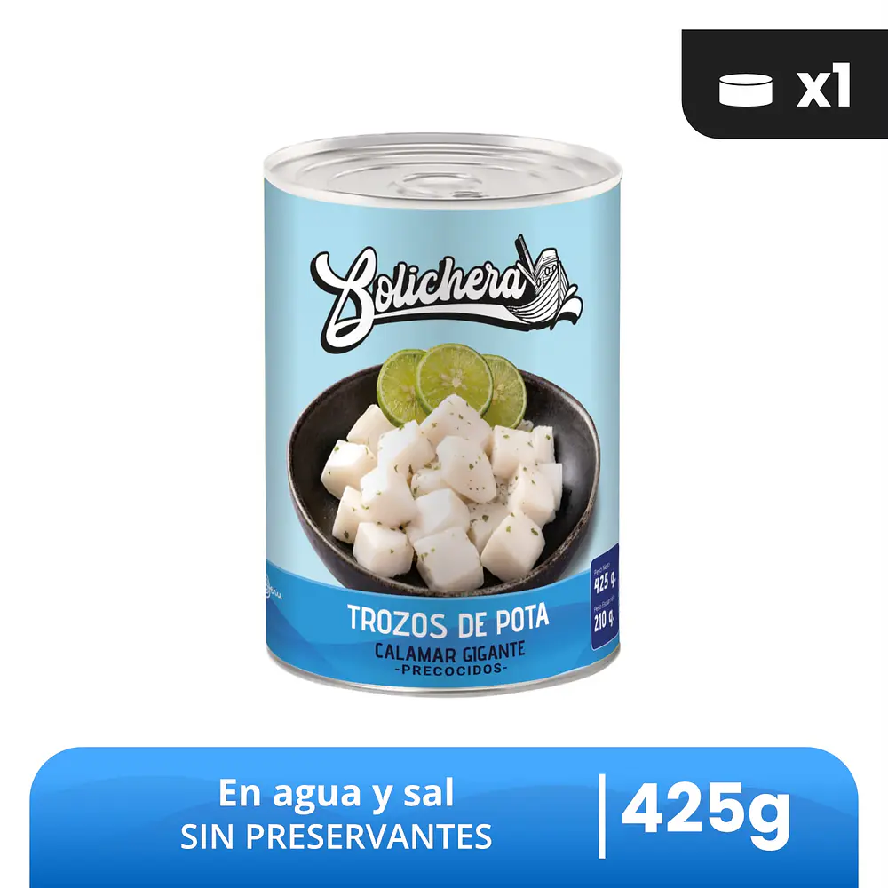 Trozos de Pota Bolichera 