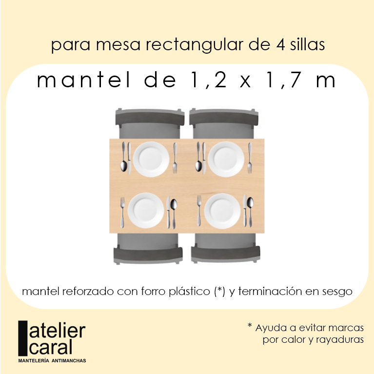 MANDALAS ROSA <br> mantel rectangular antimanchas 1,2 x 1,7 m <br><br> ✂️ disponible en 5 · 7 días