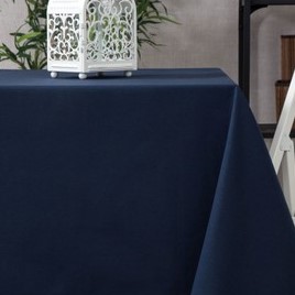 Mantel De Tela Impermeable - Redondo (140 Cm) - Anti Derrames, Anti Manchas  y Anti Arrugas - Liso Color Azul Marino, Moda de Mujer