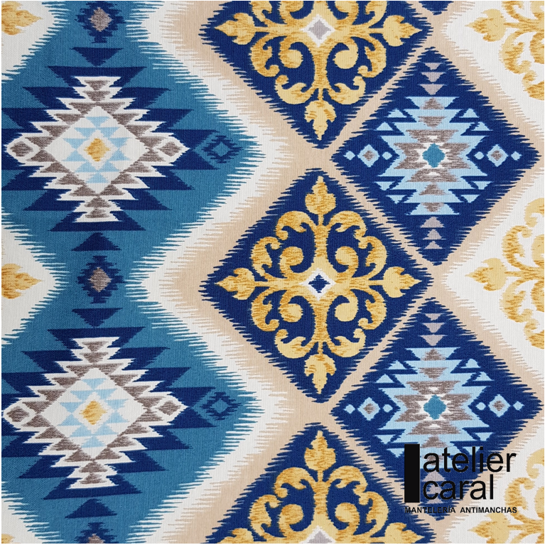 KILIM AZUL mantel cuadrado 1,5 x 1,5 m [ en stock ] [ 2 · 4 días ]