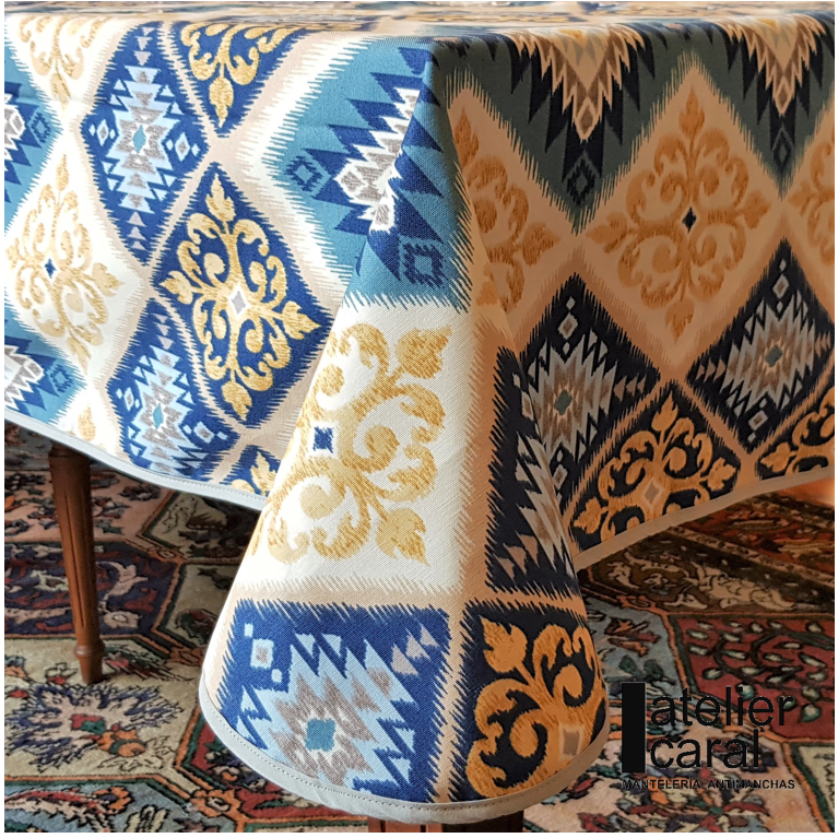 KILIM<br>AZUL<br>mantel cuadrado<br>1,5 x 1,5 m<br>[ en stock ]<br>[ 2 · 4 días ]