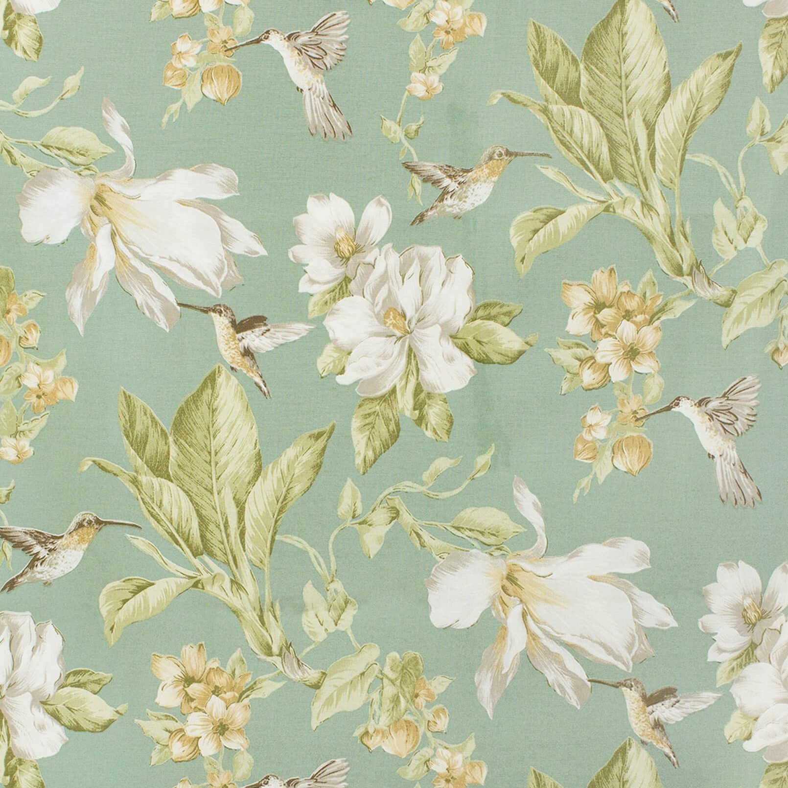 MAGNOLIAS PISTACHO mantel largo 3,7 m