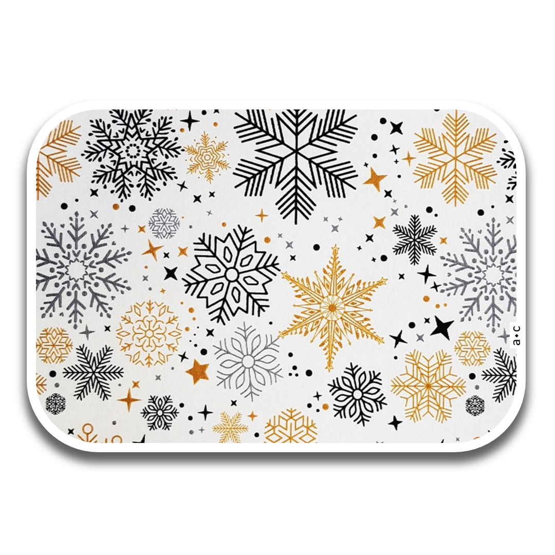 NAVIDAD COPOS  🎄 BLANCO 🎄    43 x 30 cm  