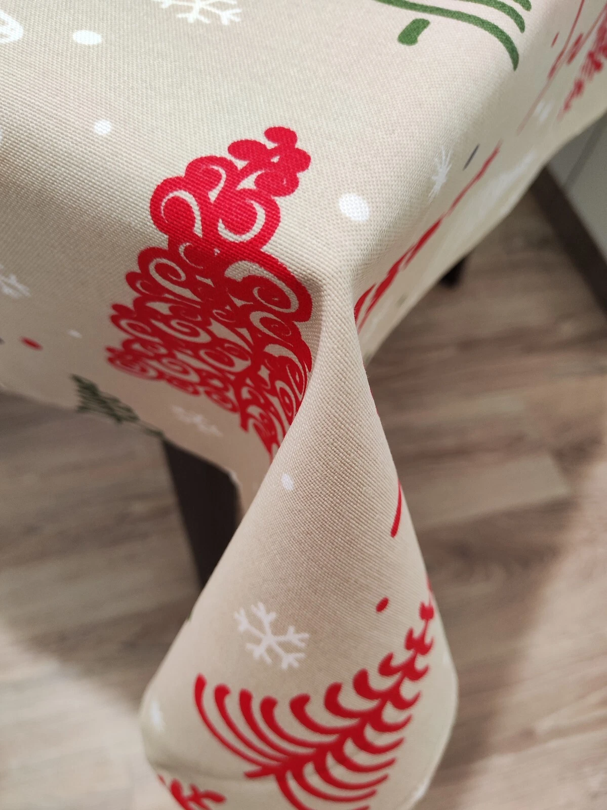 NAVIDAD PINOS 🎄  BEIGE  🎄 mantel 1,5 x 2,1 m  antimanchas