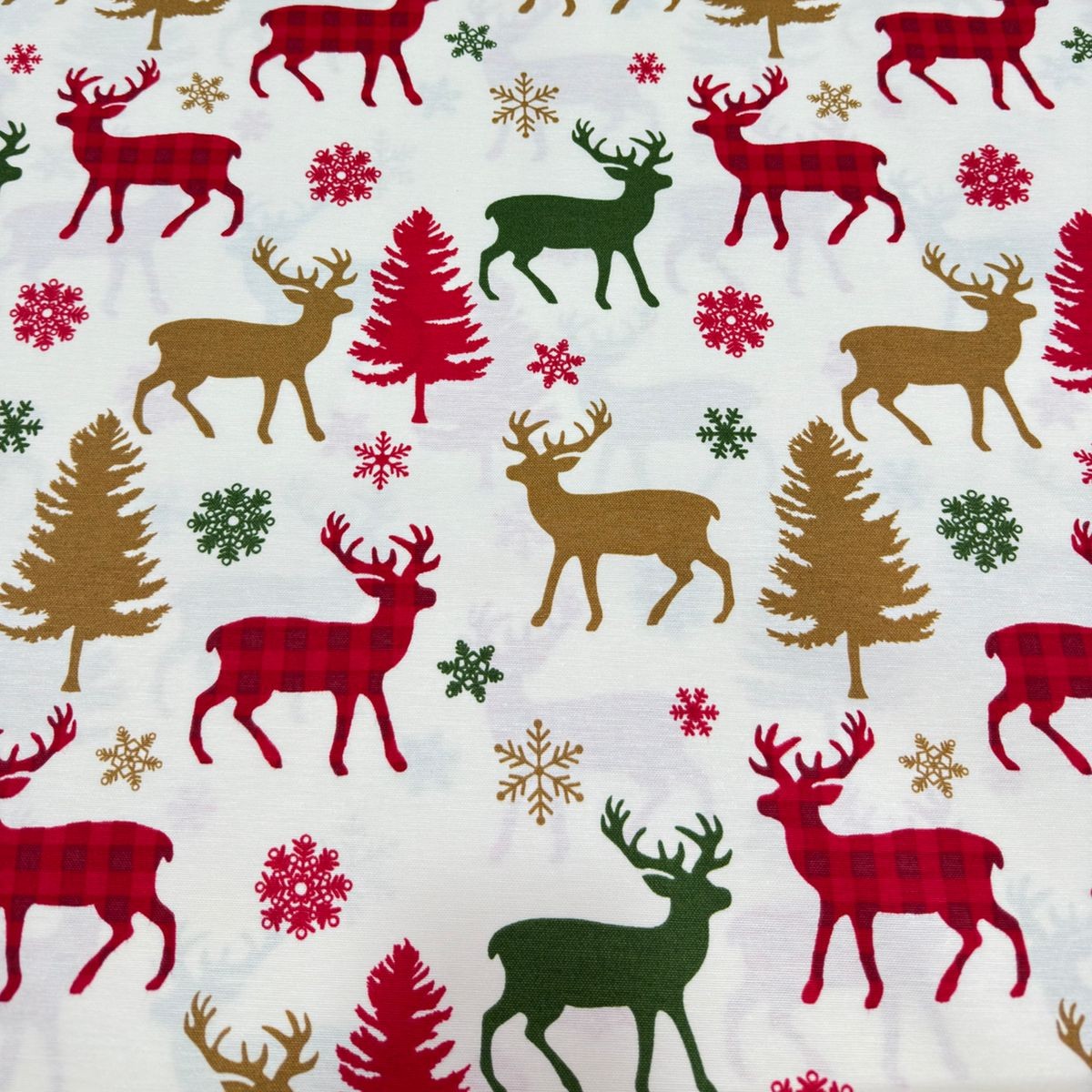 NAVIDAD RENOS 🎄  BLANCO 🎄 mantel 1,2 x 1,7 m  antimanchas