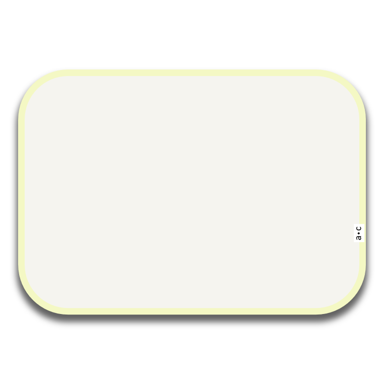 CRUDO [ color liso ] 43 x 30 cm