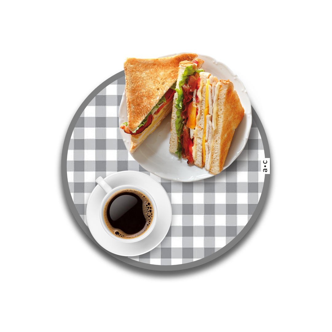 BISTROT GRIS  redondo  29 cm