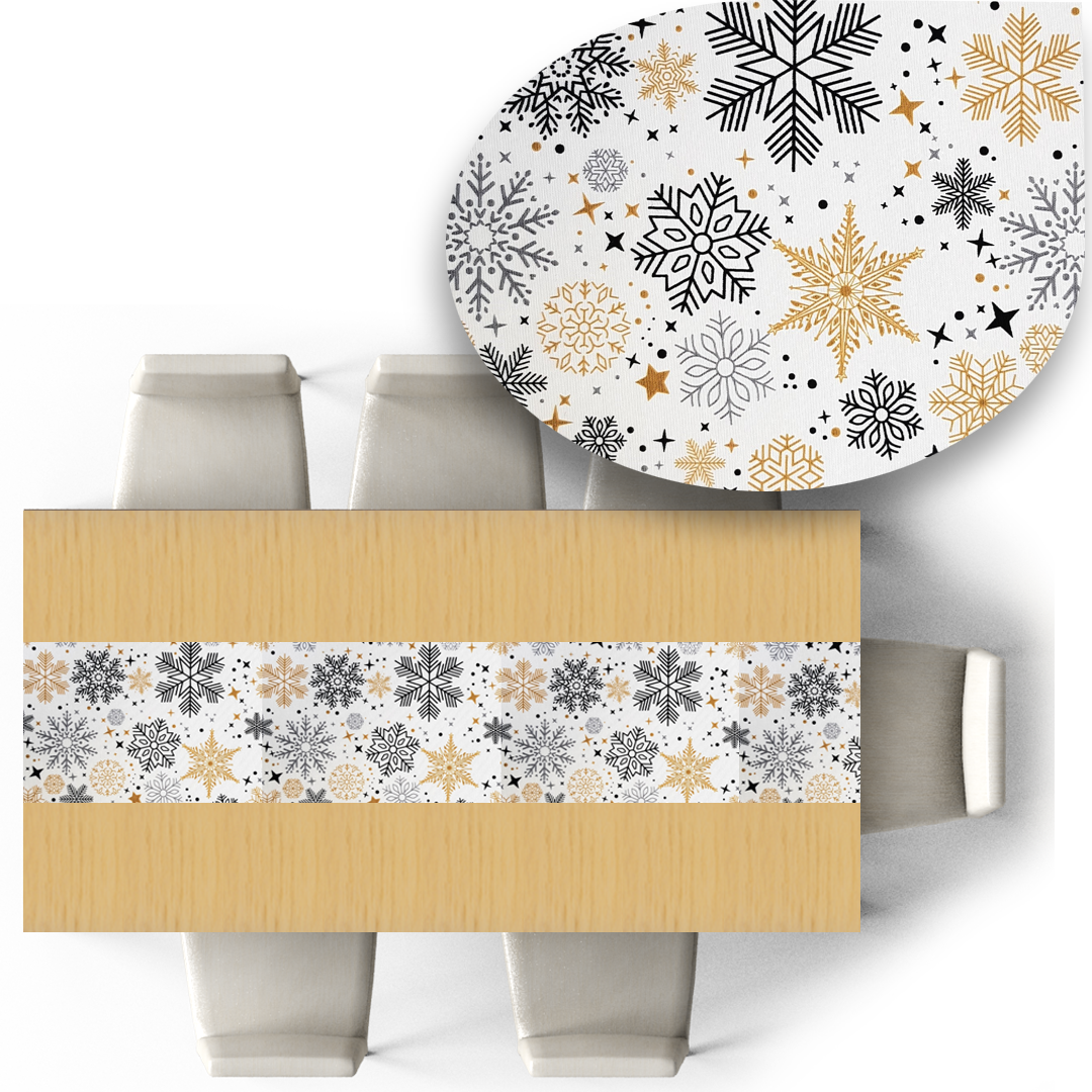 NAVIDAD COPOS 🎄   BLANCO   🎄 27 x 220 cm