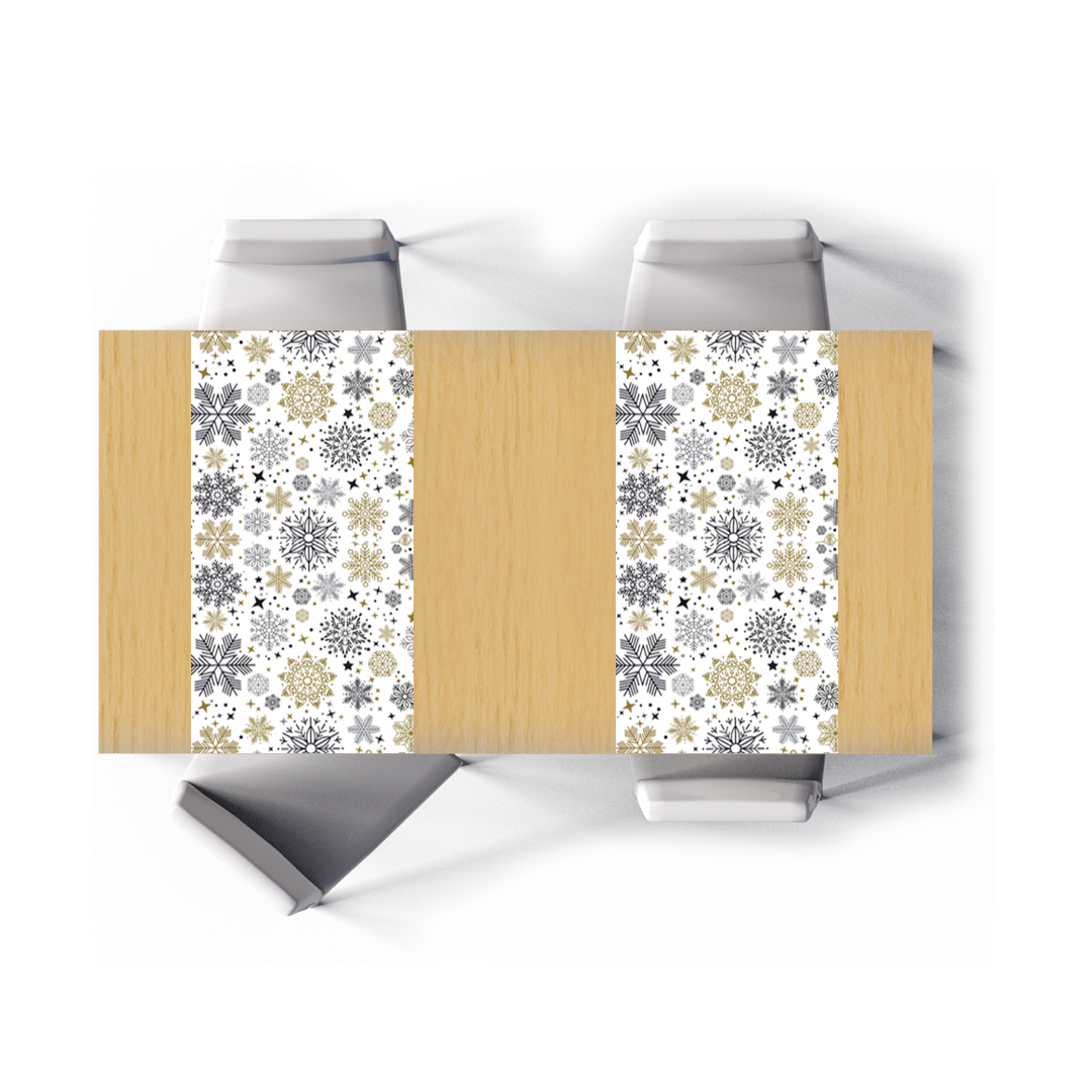 NAVIDAD COPOS 🎄 BLANCO 🎄 x 2 50 x 150 cm c/u