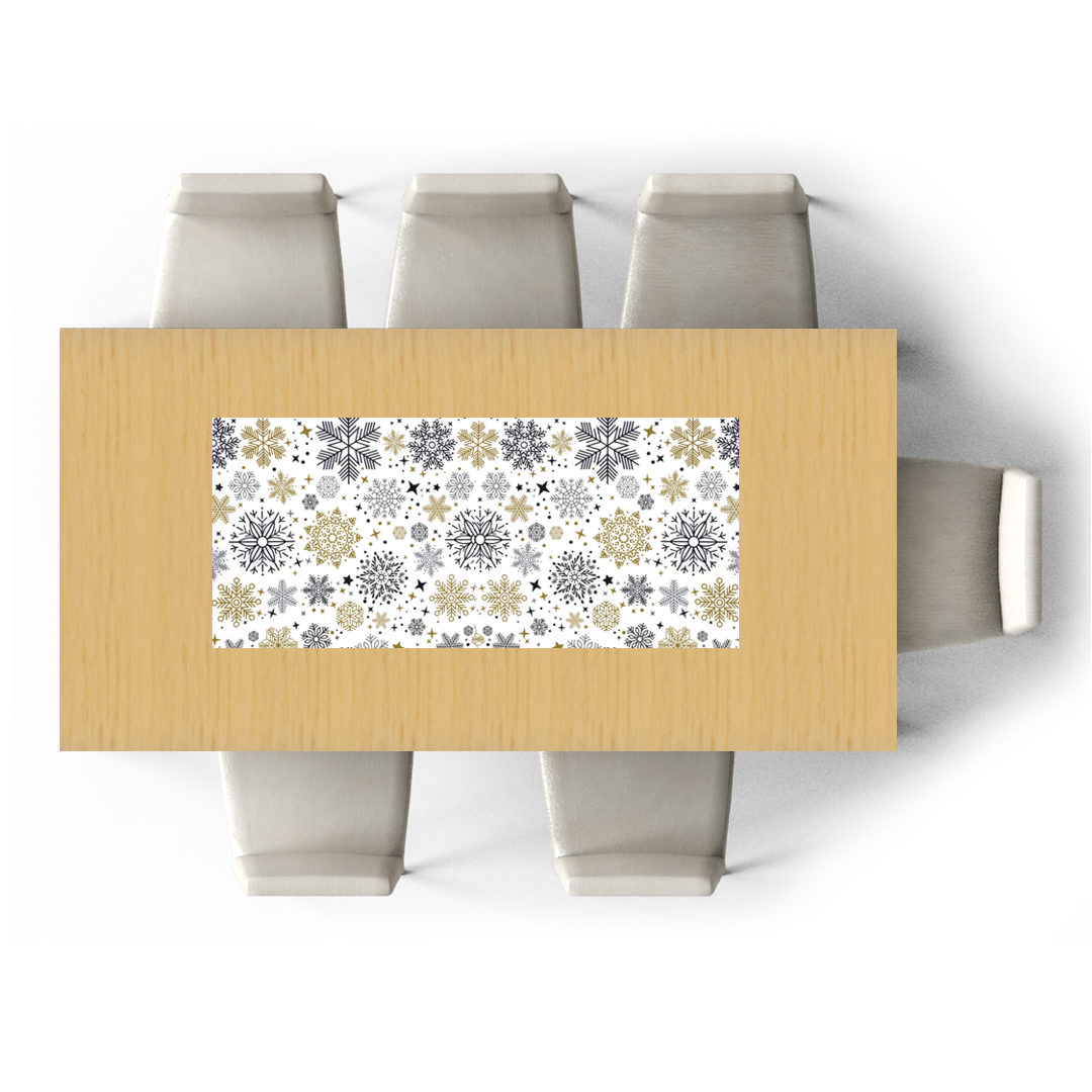 NAVIDAD COPOS 🎄   BLANCO   🎄 50 x 150 cm