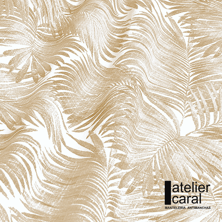 Mantel de Medida Especial - Palmeras Beige