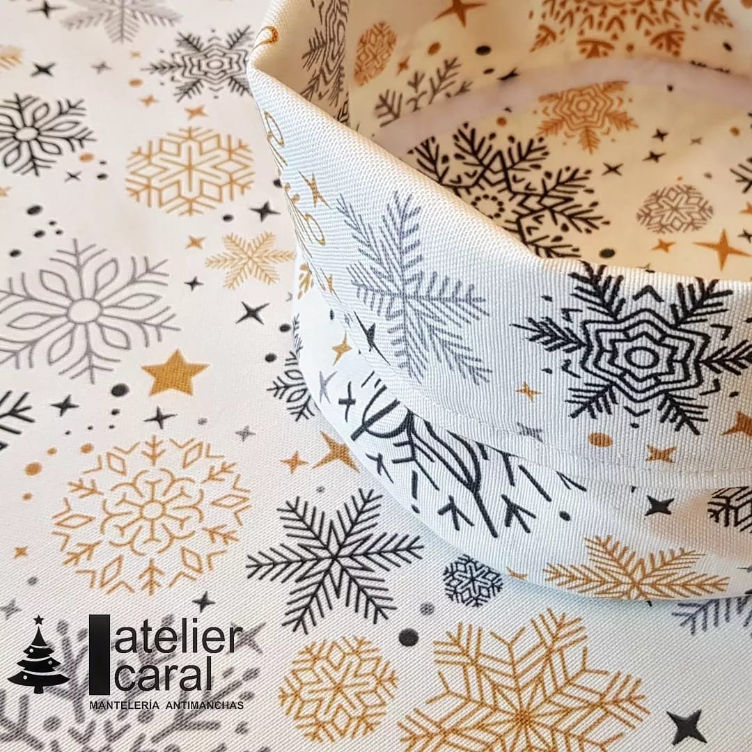 NAVIDAD COPOS BLANCO