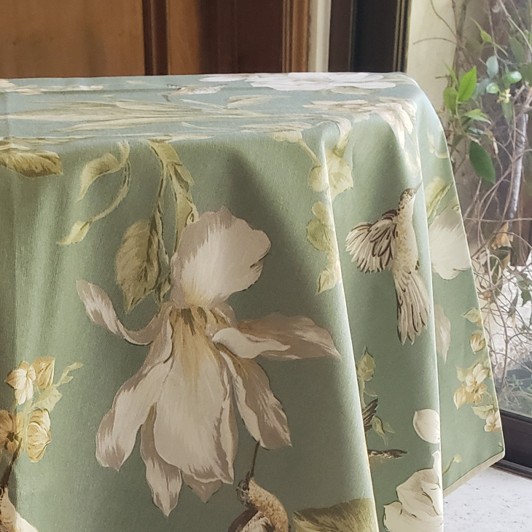 MAGNOLIAS PISTACHO mantel 1,5 x 2,1 m