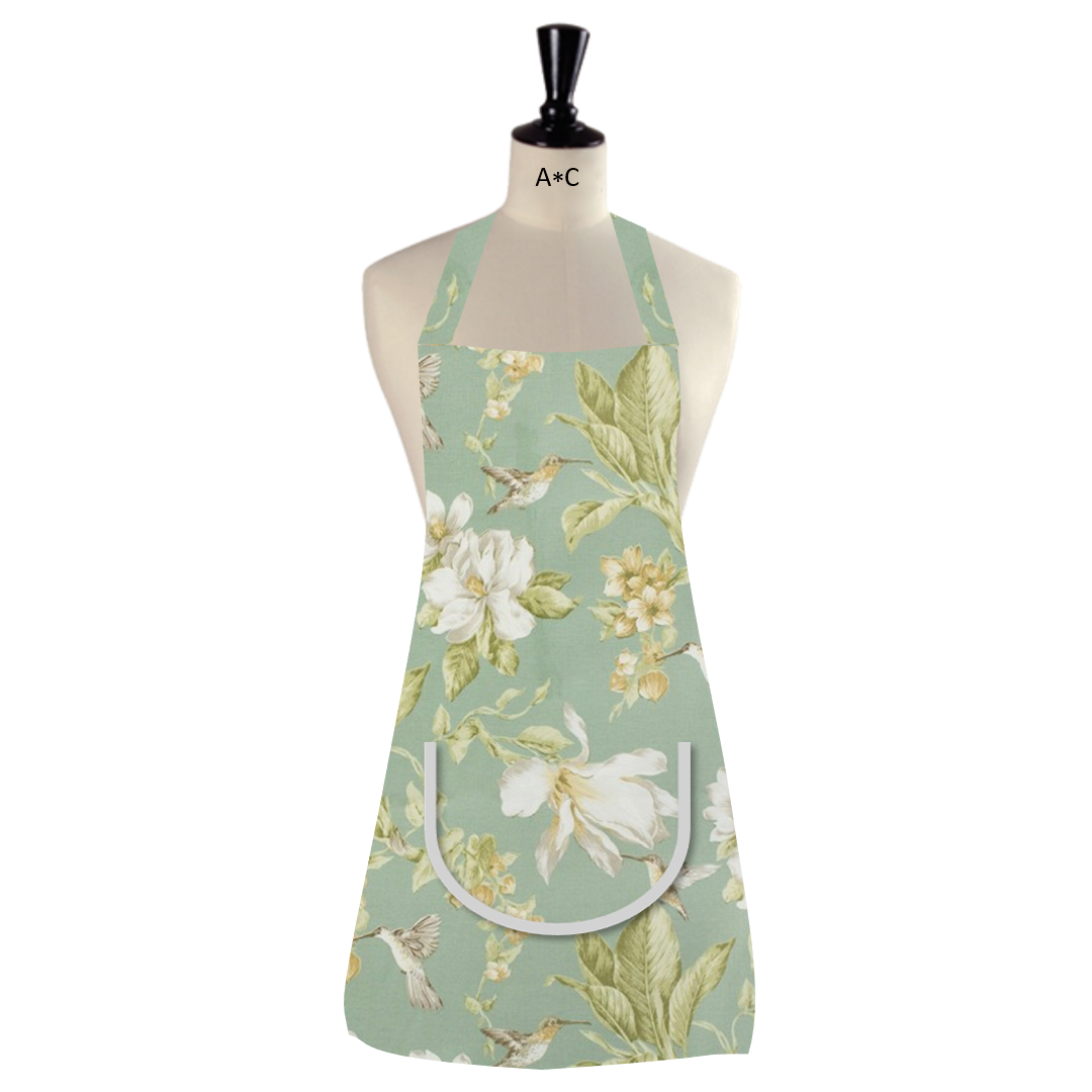 MAGNOLIAS PISTACHO delantal multiuso