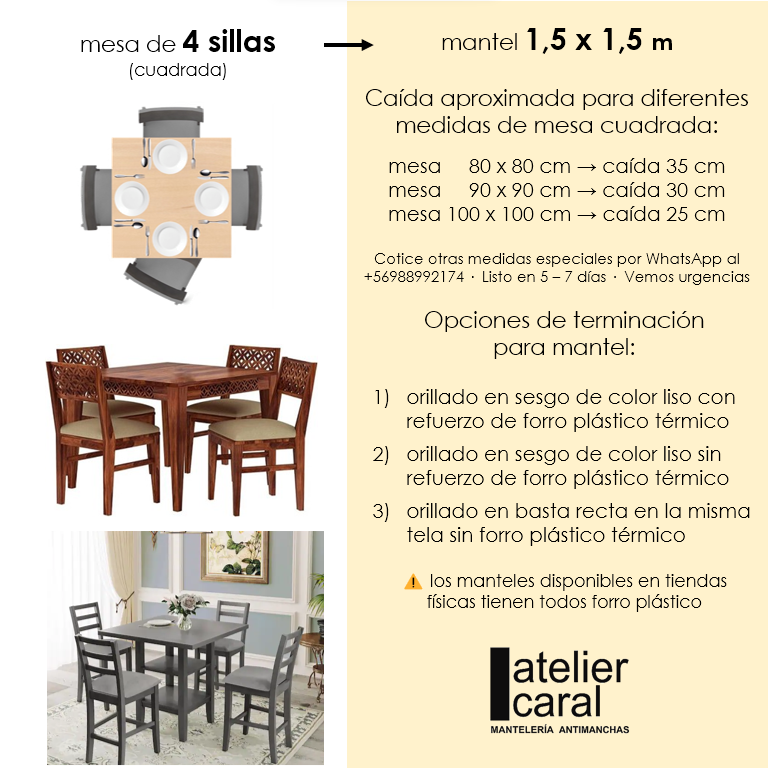 BISTROT NARANJA · varios tamaños ·