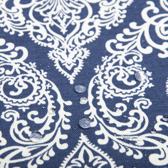 VICTORIAN azul mantel 1,5 x 2,4 m antimanchas