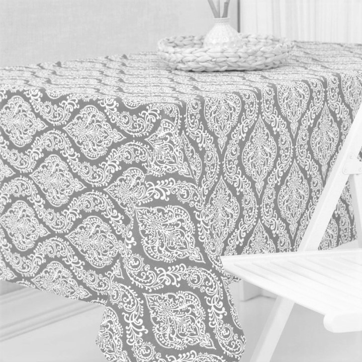 VICTORIAN GRIS mantel 1,5 x 2,4 m antimanchas