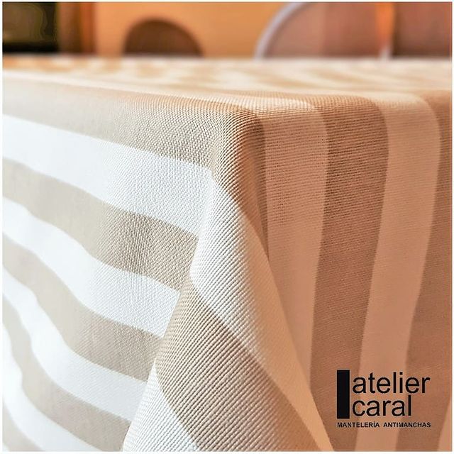 RAYAS beige mantel 1,5 x 2,4 m antimanchas