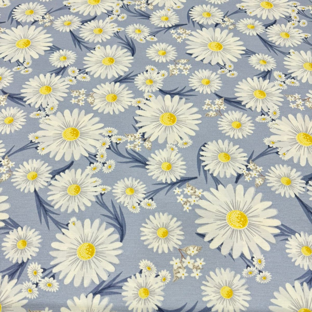 MARGARITAS azul mantel 1,5 x 2,4 m antimanchas
