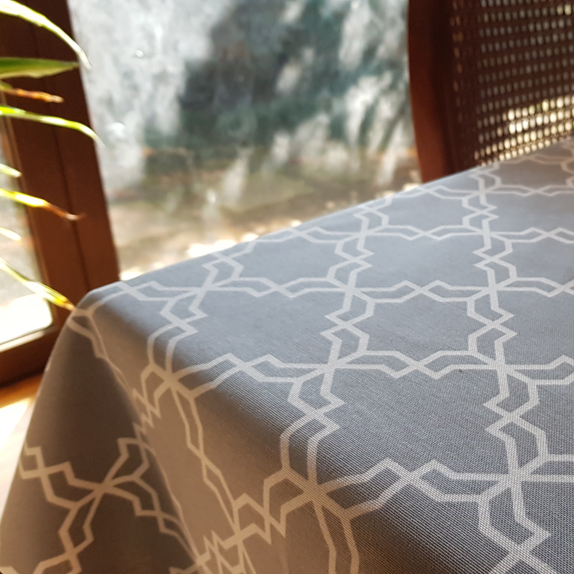 KHATAM gris mantel 1,5 x 2,4 m antimanchas