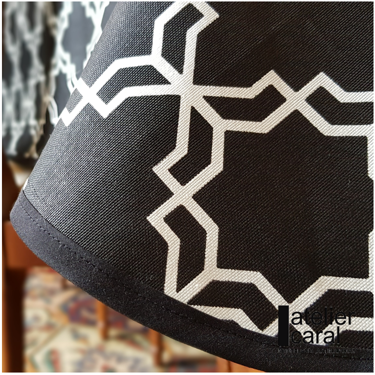 KHATAM negro mantel 1,5 x 2,4 m antimanchas