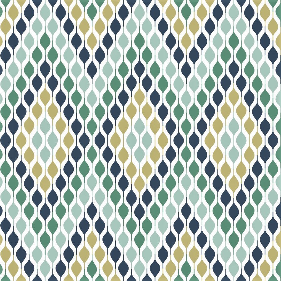 ONDAS turquesa mantel 1,5 x 2,4 m antimanchas