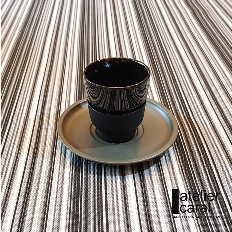 EUSKADI negro mantel 1,5 x 2,4 m antimanchas