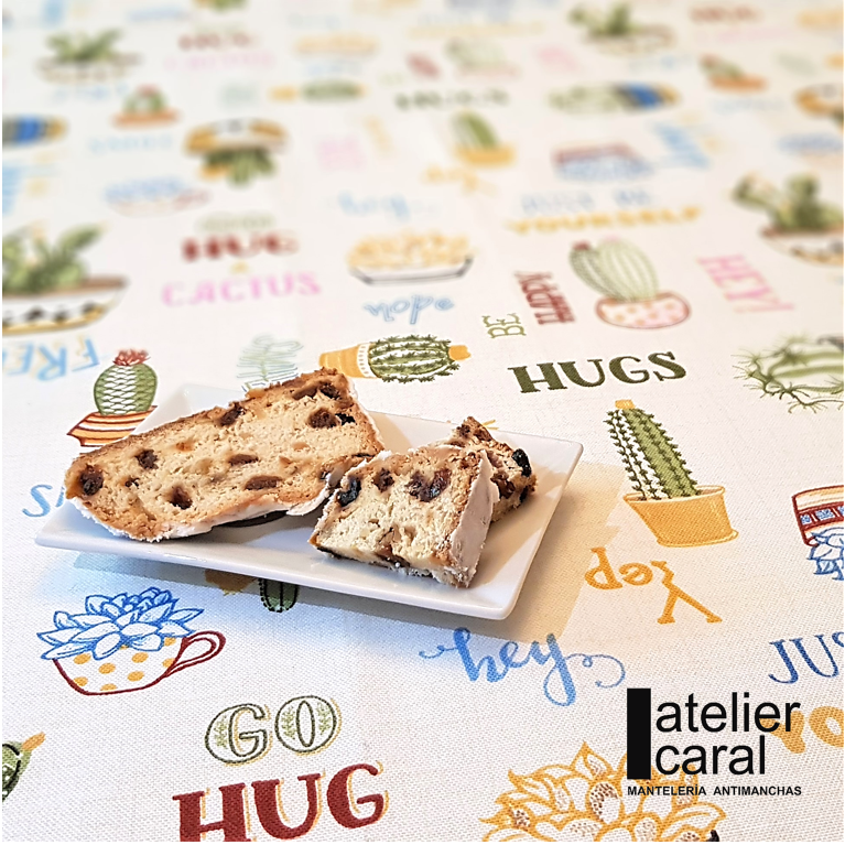 🌵 CACTUS 🌵 mantel largo 3,7 m antimanchas