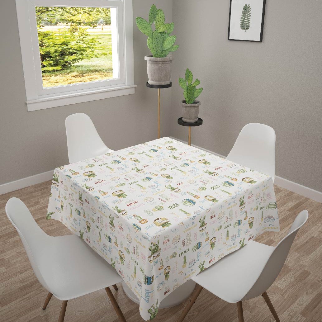 🌵 CACTUS 🌵 mantel largo 3,7 m antimanchas