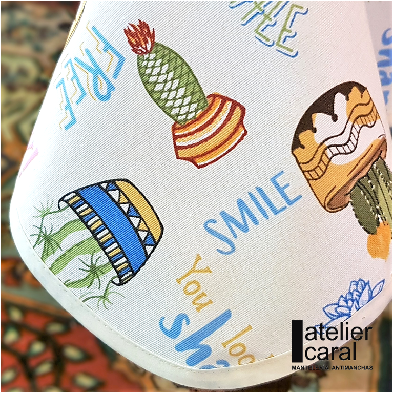 🌵 CACTUS 🌵 mantel largo 3,7 m antimanchas