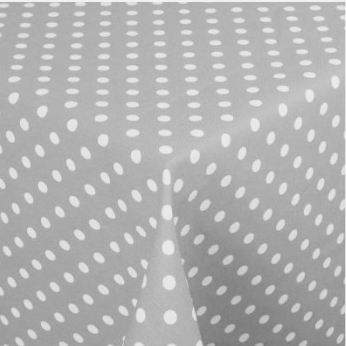 LUNARES gris mantel largo 3,7 m antimanchas