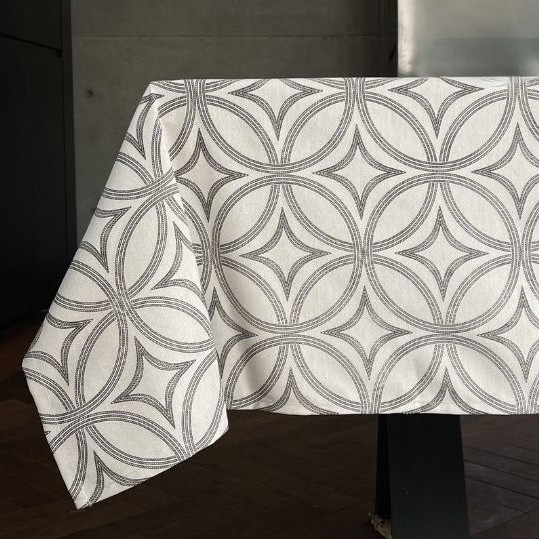 ESTRELLAS VINTAGE gris mantel largo 3,2 m antimanchas