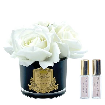 Bouquet 5 Rosas  Blanc Ivoire   [   Ivory White   ] 