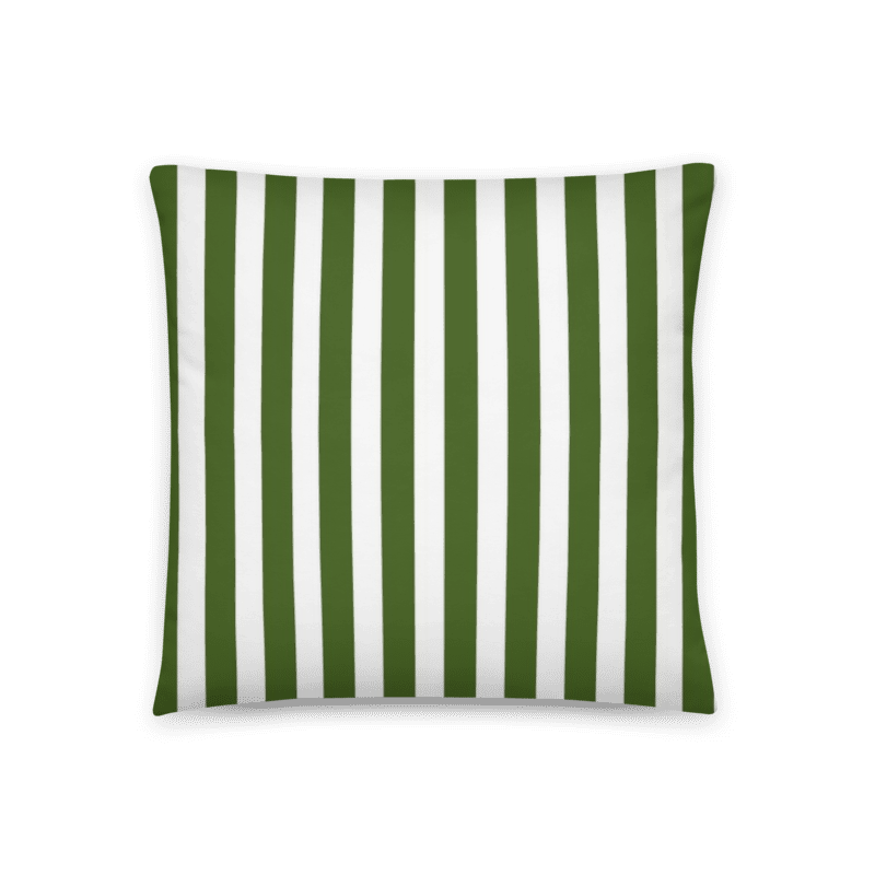RAYAS verde  funda 45 x 45 cm  cierre invisible