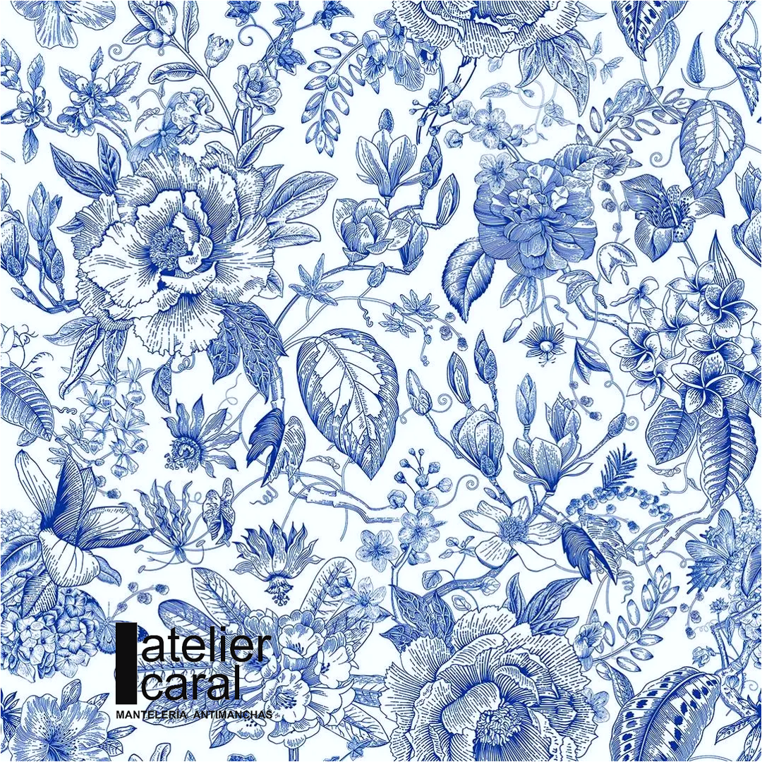 FLORAL VINTAGE azul