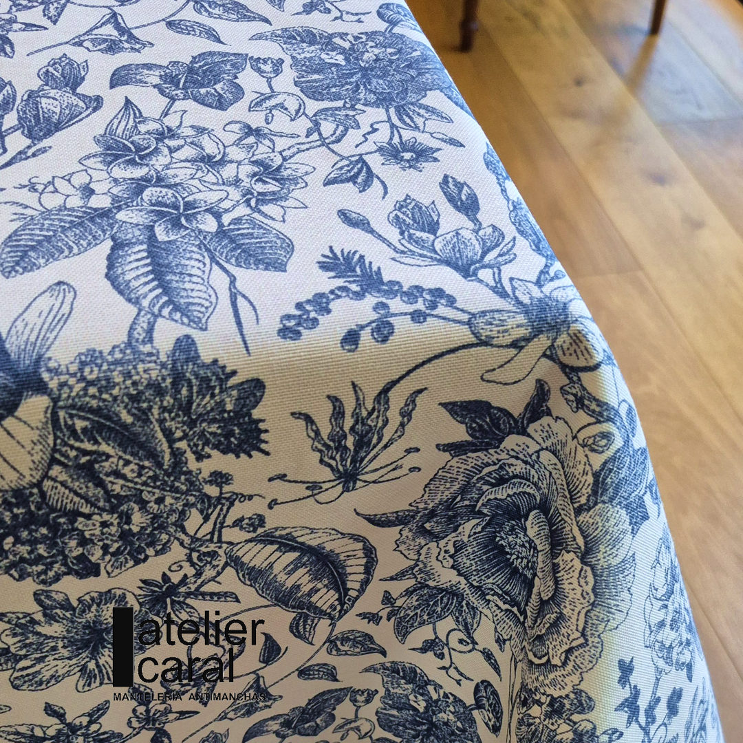 FLORAL VINTAGE azul