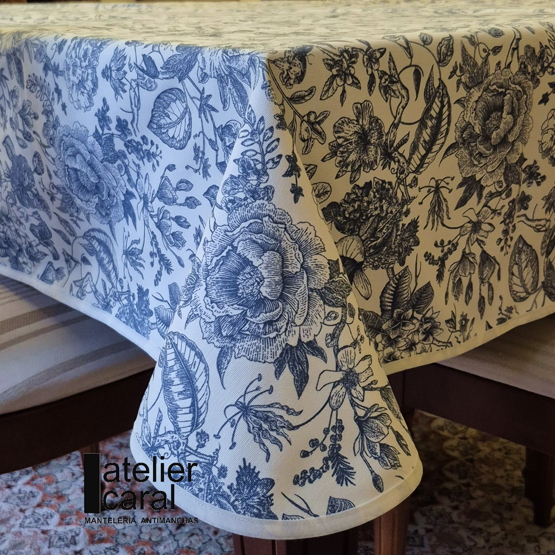 FLORAL VINTAGE azul