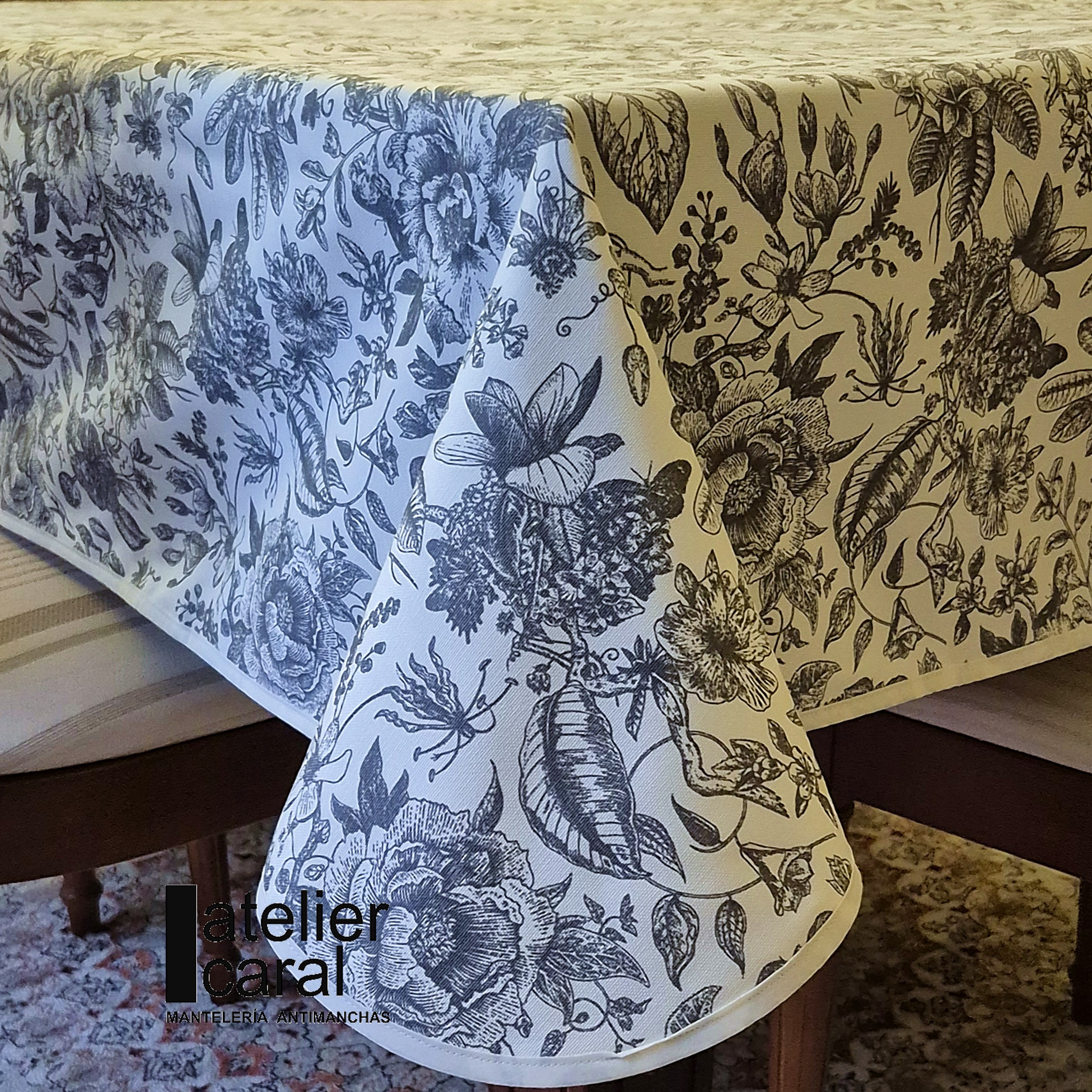 FLORAL VINTAGE gris