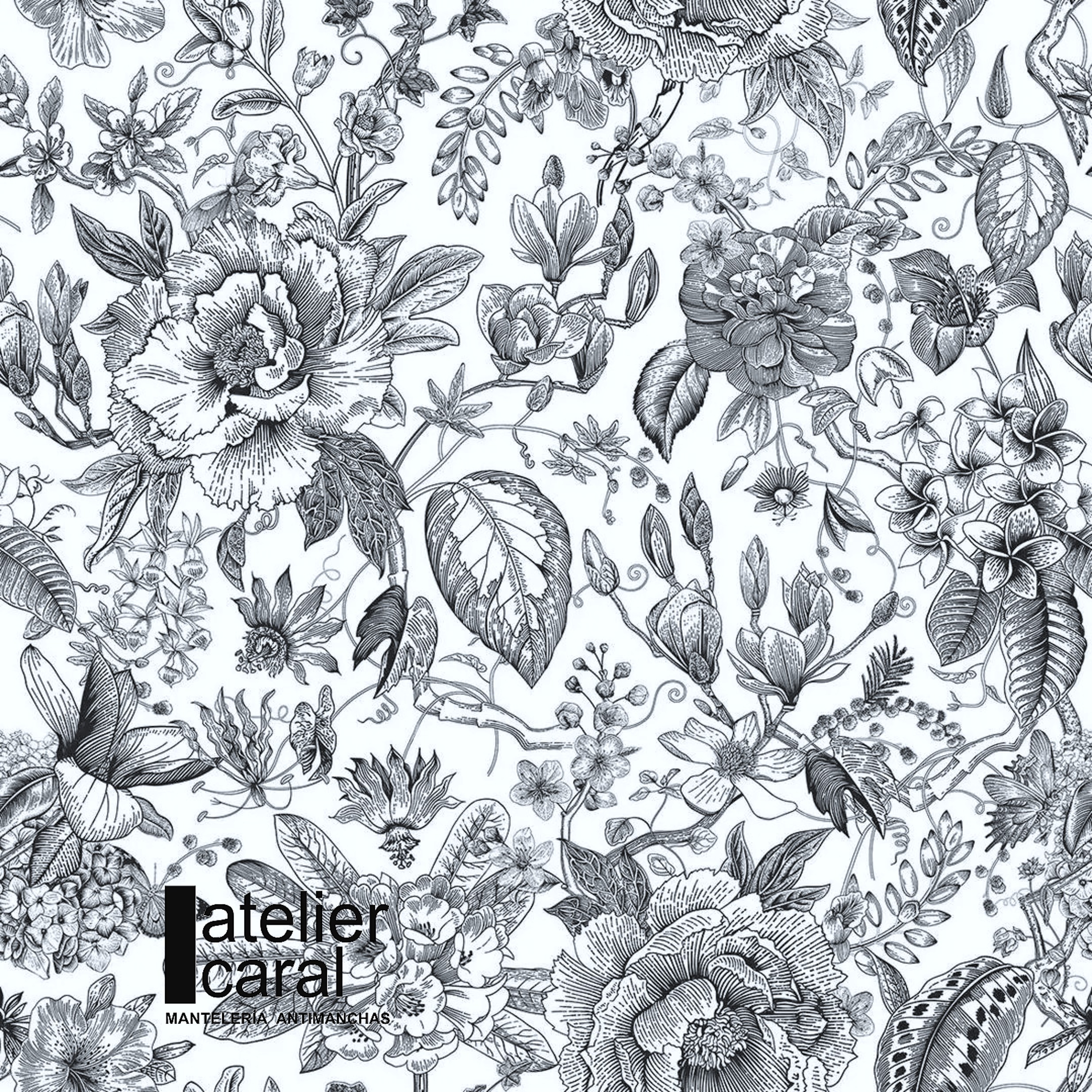 FLORAL VINTAGE gris