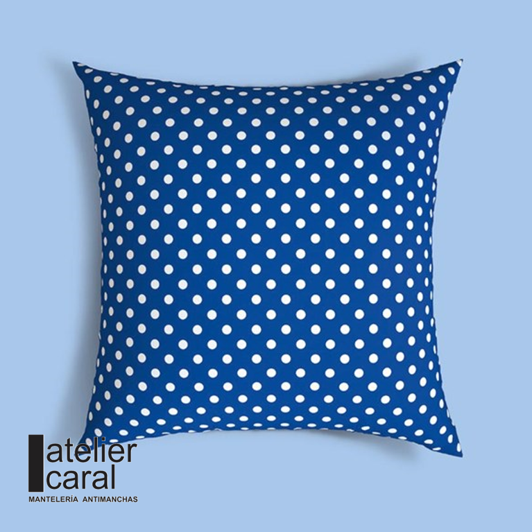 LUNARES AZUL funda antimanchas 45 x 45 cm cierre invisible