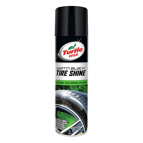 Abrillantador de Llantas en Aerosol Wet'n Black Tires Shine 410g