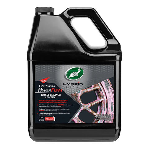 Limpiador Ultra Espuma de aros y llantas Hyper Foam Wheel Cleaner & Tire Prep 3.79mL (1galón)  