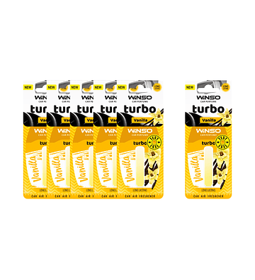 Pack 5 + 1 Gratis Aromatizador Winso Turbo Vainilla