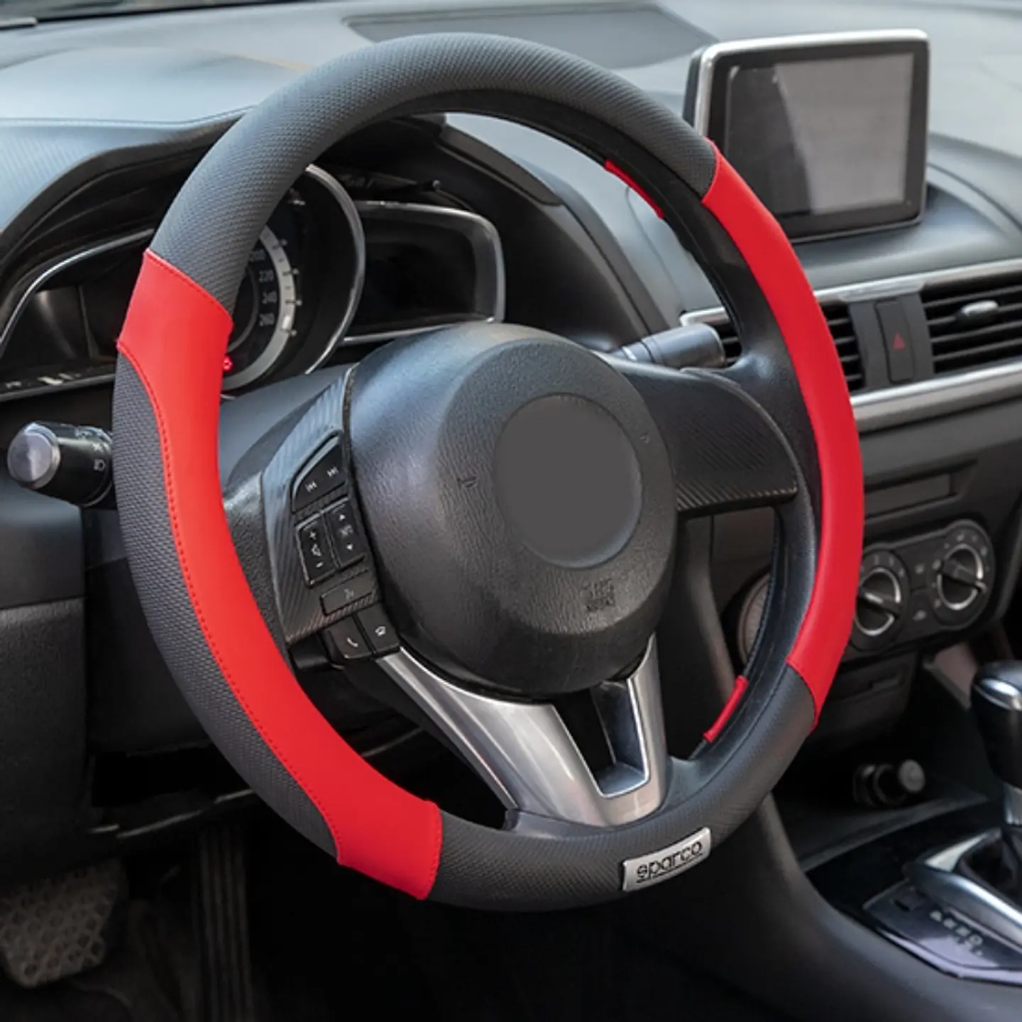 Sparco Corsa Funda Para Volante de PU + PVC Antideslizante SPC1113RS 2