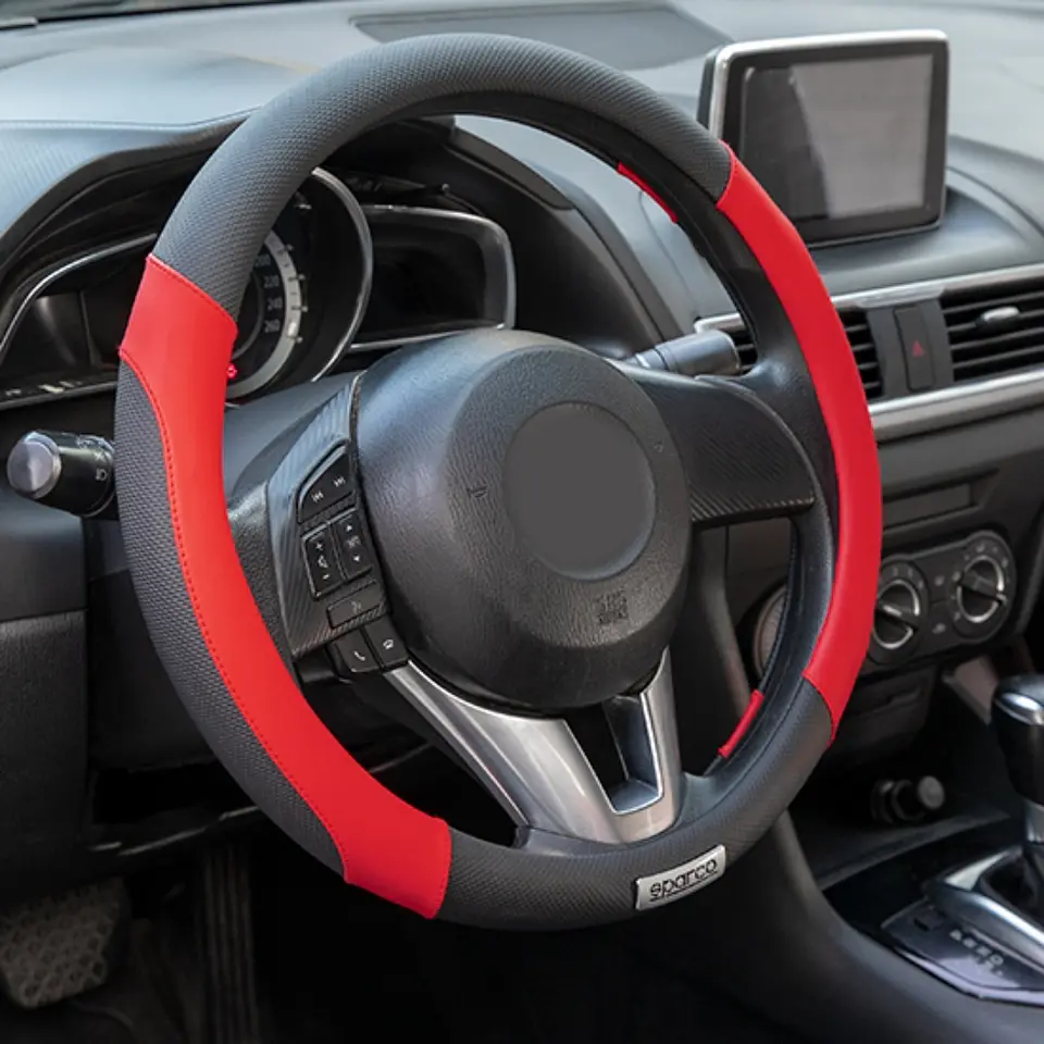 Sparco Corsa Funda Para Volante de PU + PVC Antideslizante SPC1113RS 2