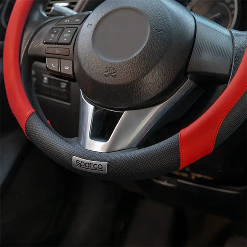 Sparco Corsa Funda Para Volante de PU + PVC Antideslizante SPC1113RS 3