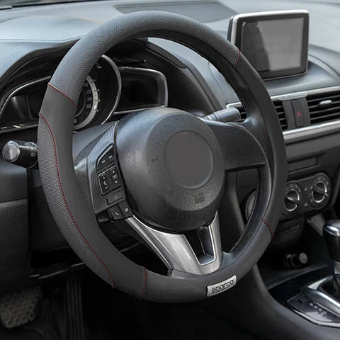 Sparco Corsa Funda Para Volante de PU + PVC Antideslizante SPC1113BK