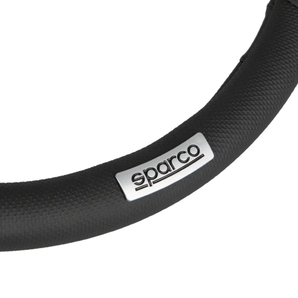Sparco Corsa Funda Para Volante de PU + PVC Antideslizante SPC1113BK 6