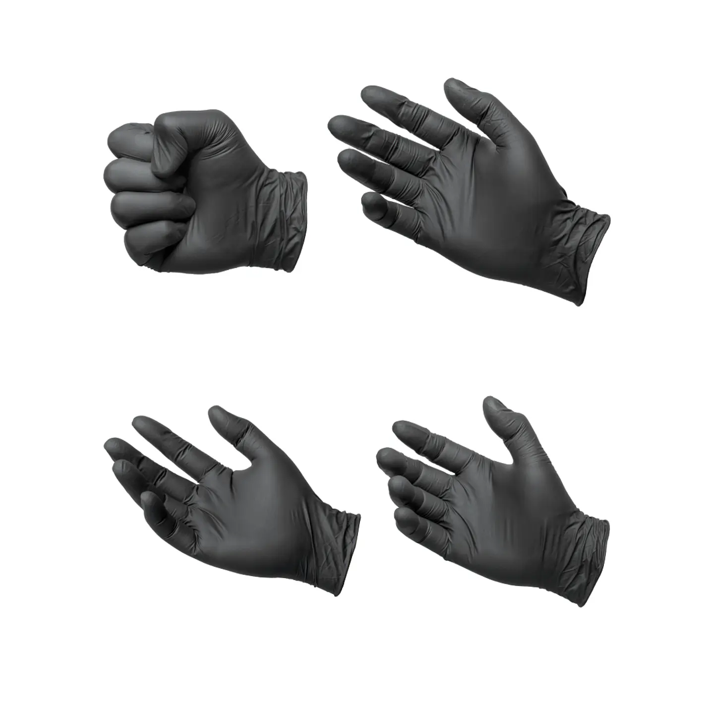 Guantes Multiuso de Nitrilo Negro 4 gramos x 100 unidades (50 pares) 3