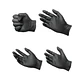 Guantes Multiuso de Nitrilo Negro 4 gramos x 100 unidades (50 pares) - Miniatura 3